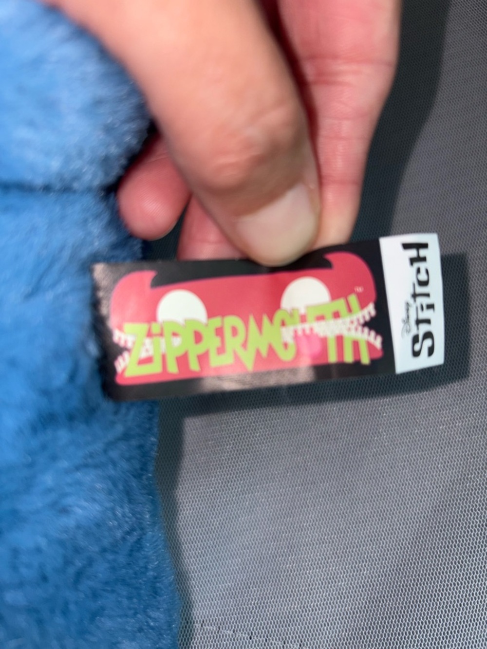 Disney Stitch Zipper Mouth Plush 9” Lilo and Stitch Rare Zip Feature - Picture 5 of 5